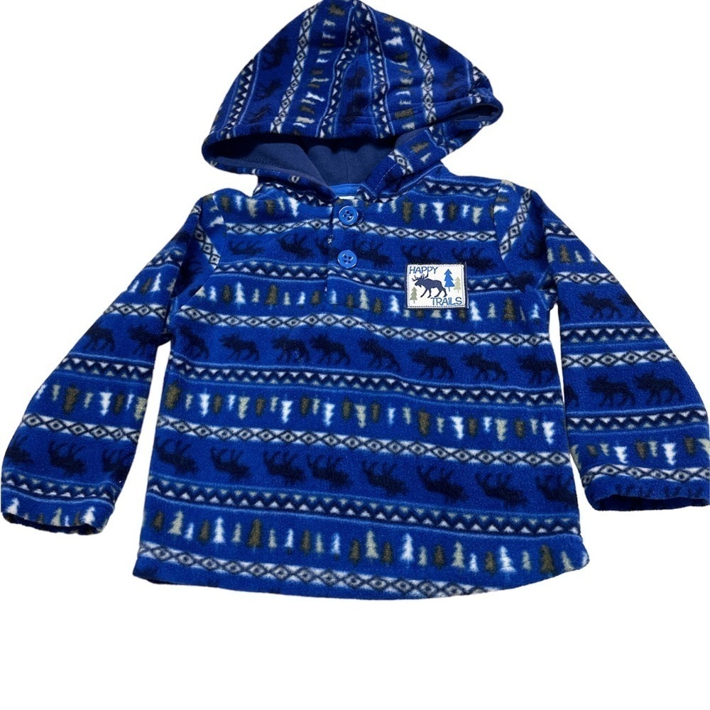 Buster Brown Polyester Fleece Hoodie Happy Trails Graphic 12 M